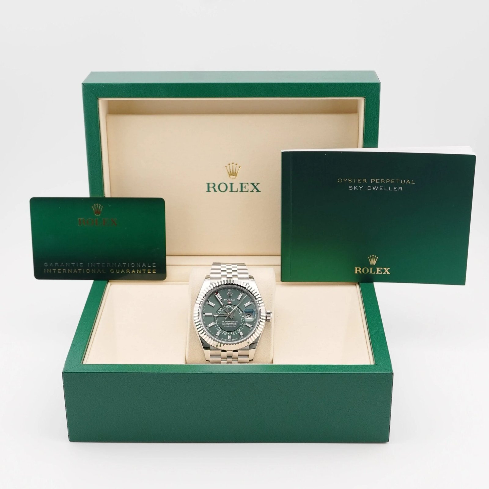 Rolex Sky-Dweller 42 mm / Mint Green – Jubilee – Bild 2