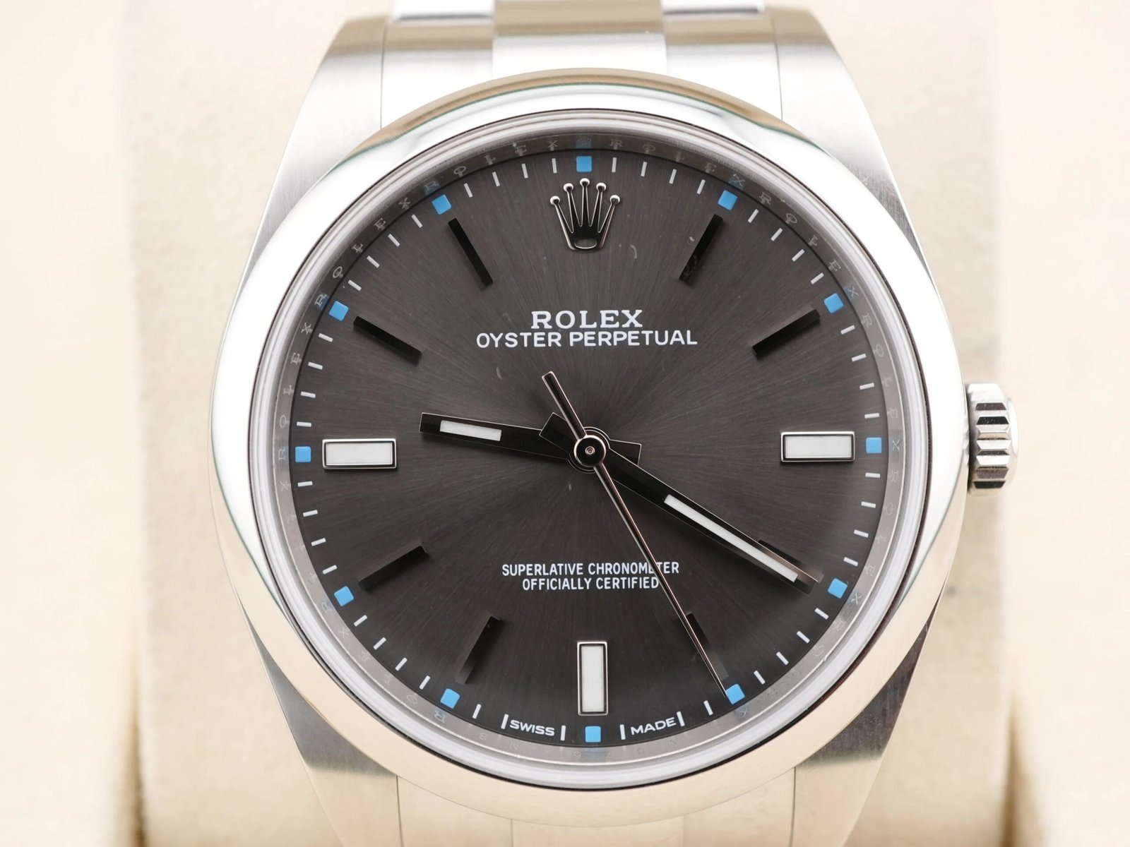 Rolex Oyster Perpetual 39 mm / Dark Rhodium – Oyster – Bild 8