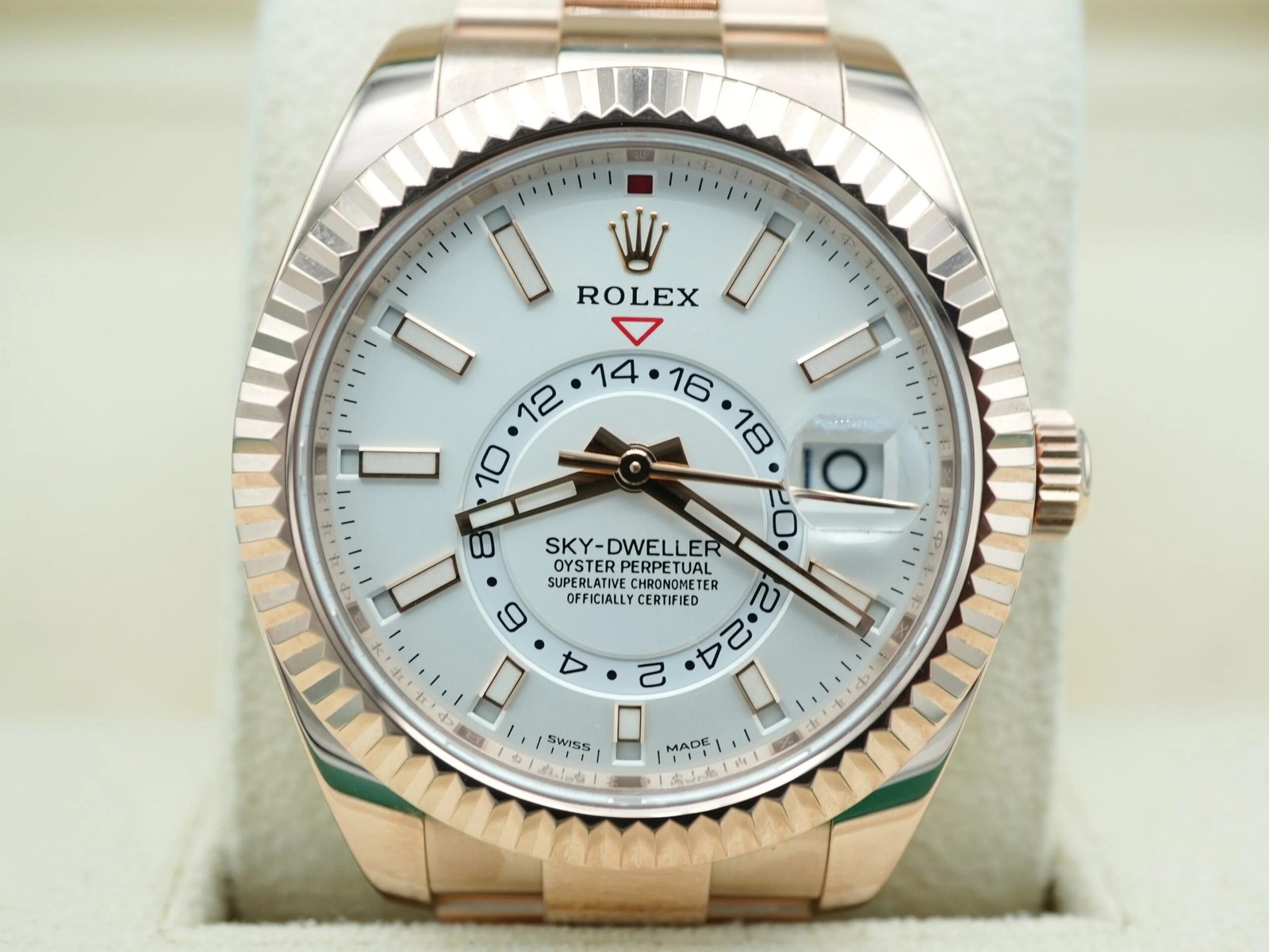 Rolex Sky-Dweller 42 mm / Rose Gold White Dial – Bild 11