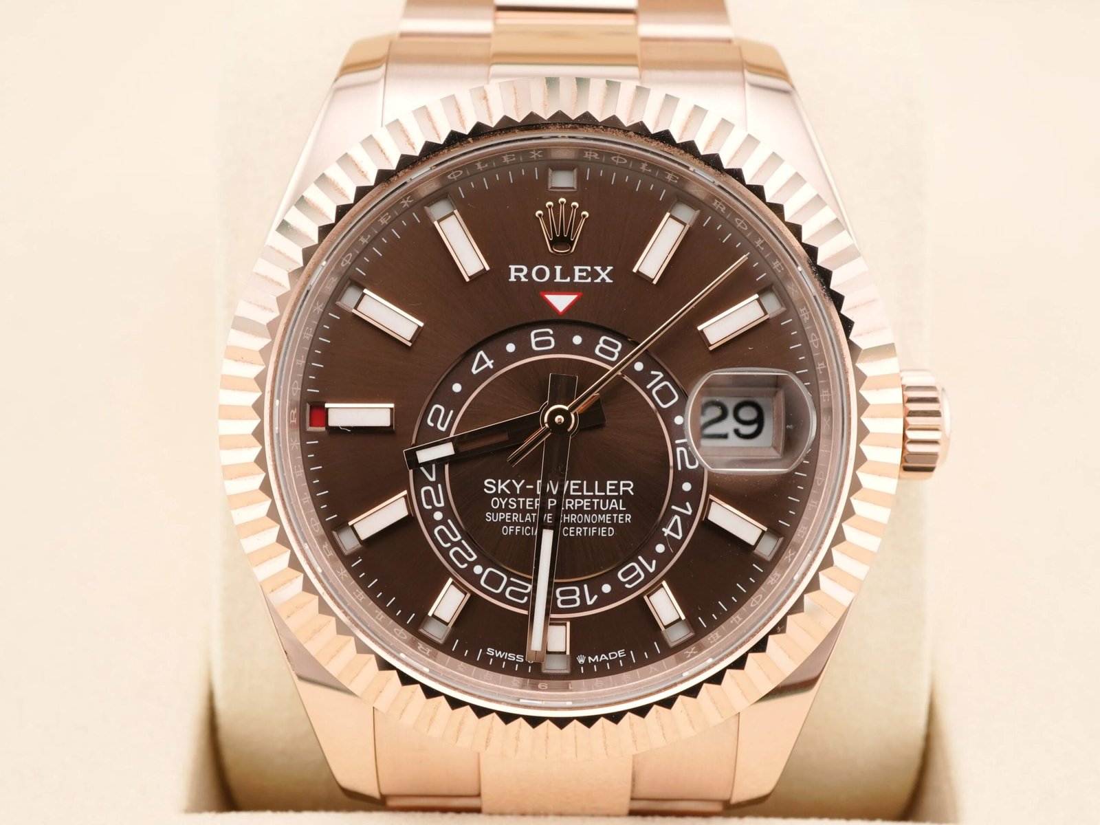 Rolex Sky-Dweller 42 mm / Rose Gold Chocolate Dial – Bild 9