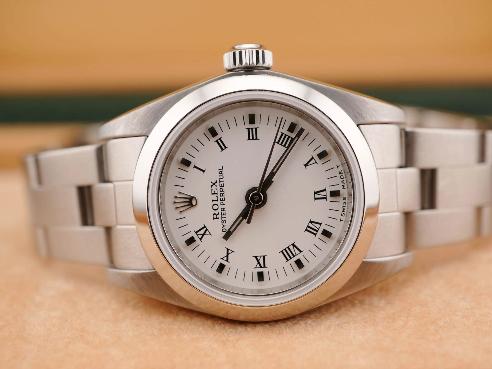Rolex Oyster Perpetual Lady 24 mm / White Roman – Oyster – Bild 4