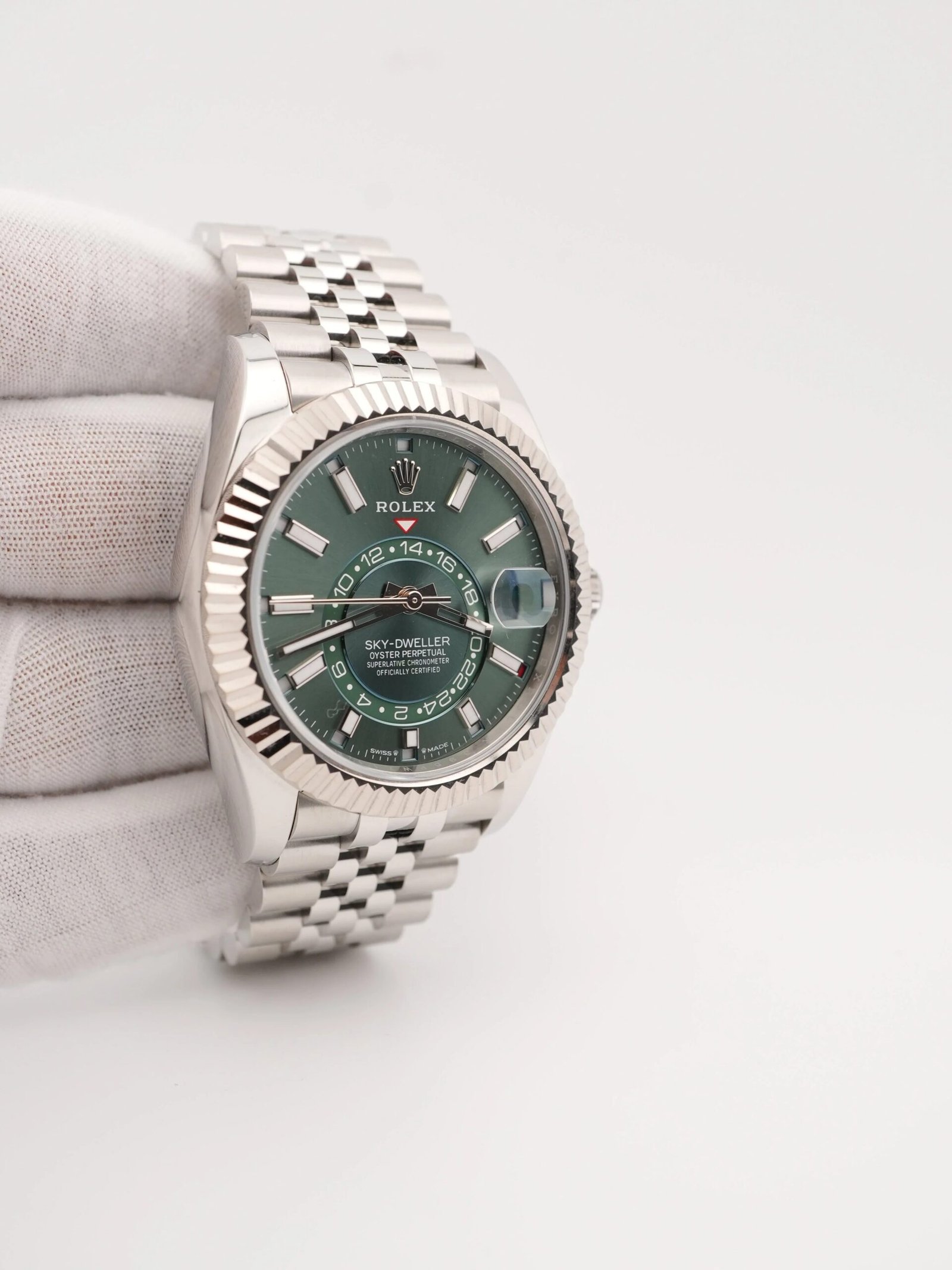 Rolex Sky-Dweller 42 mm / Mint Green – Jubilee – Bild 9