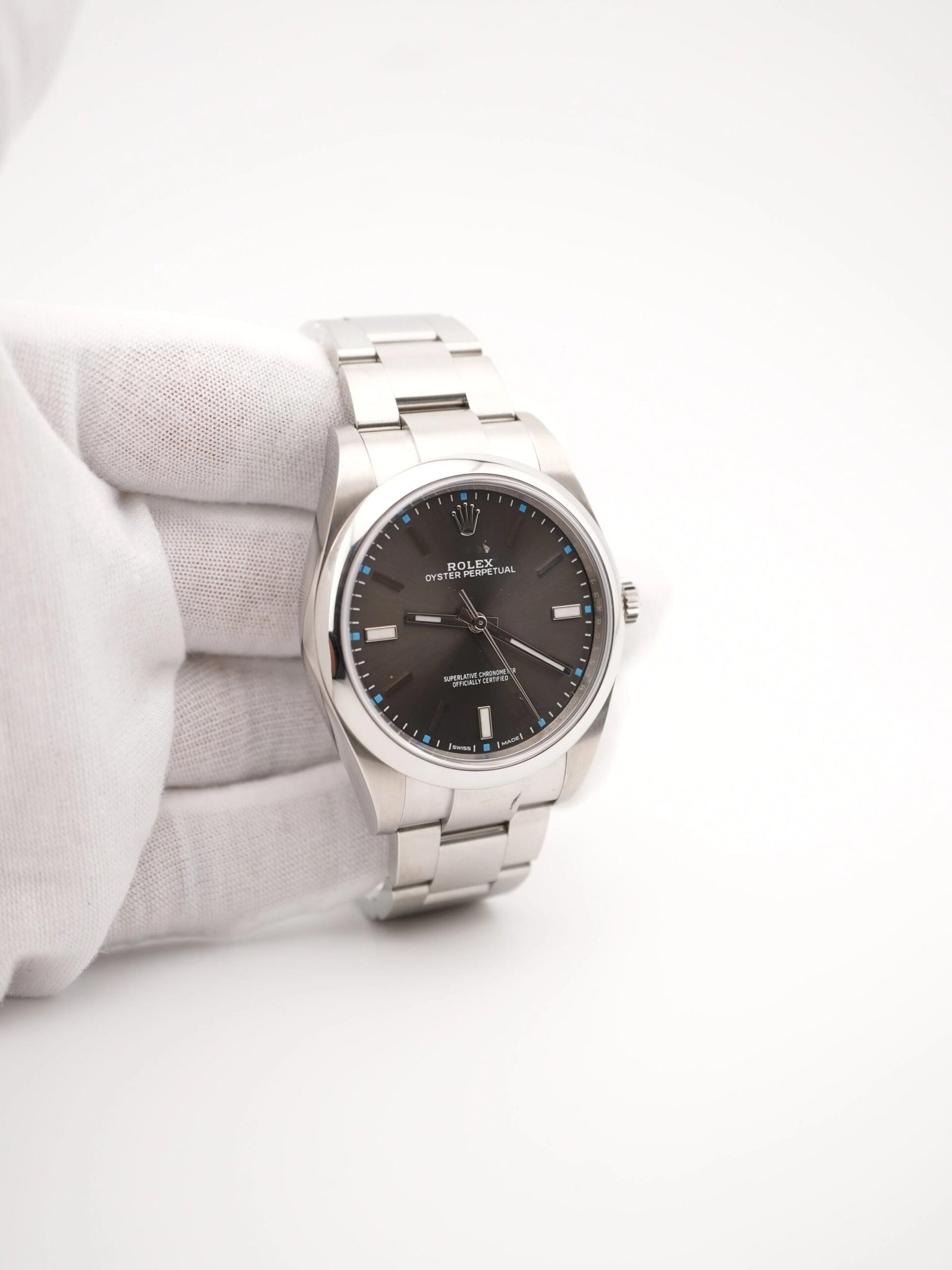 Rolex Oyster Perpetual 39 mm / Dark Rhodium – Oyster – Bild 10