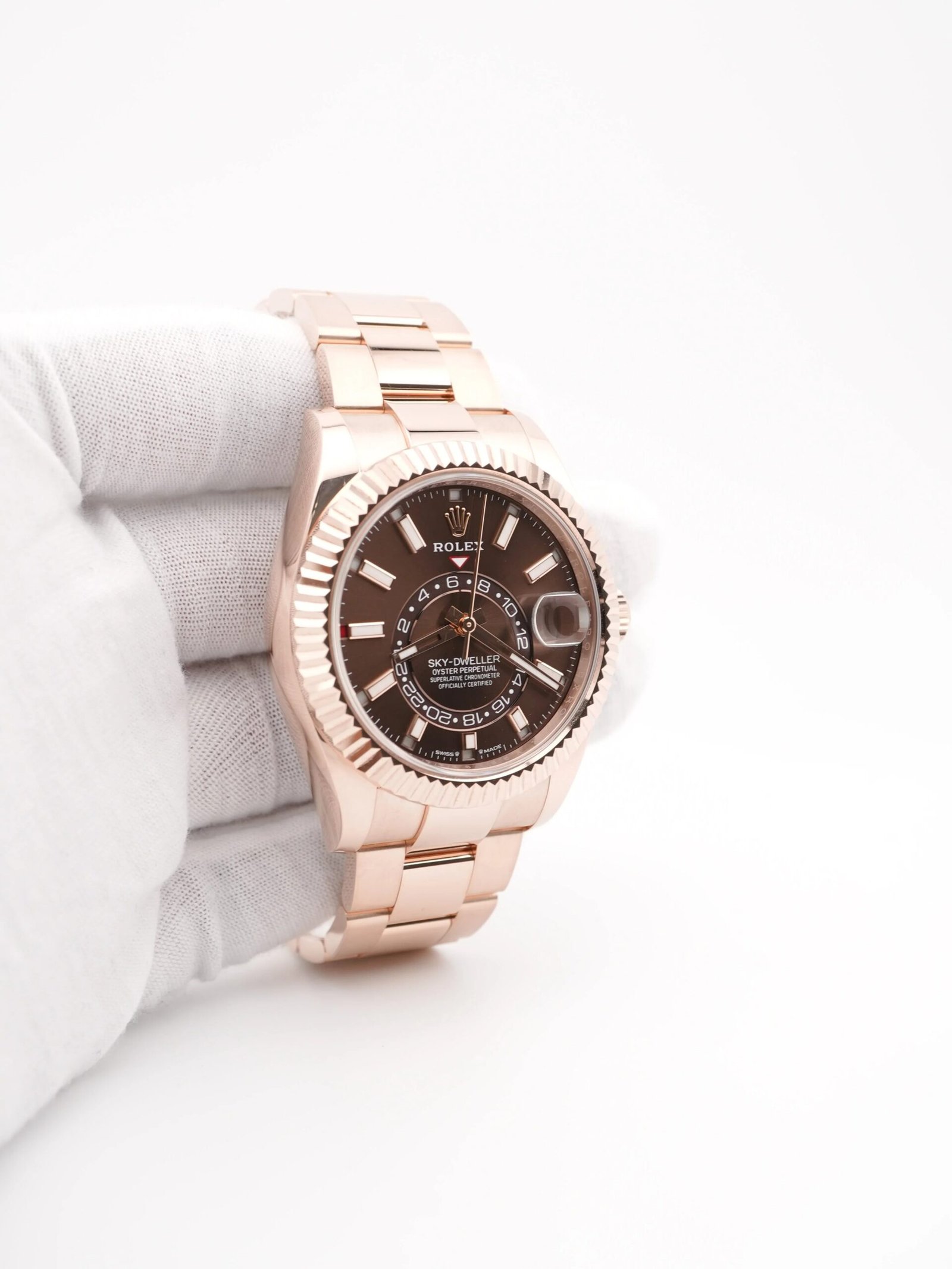 Rolex Sky-Dweller 42 mm / Rose Gold Chocolate Dial – Bild 4