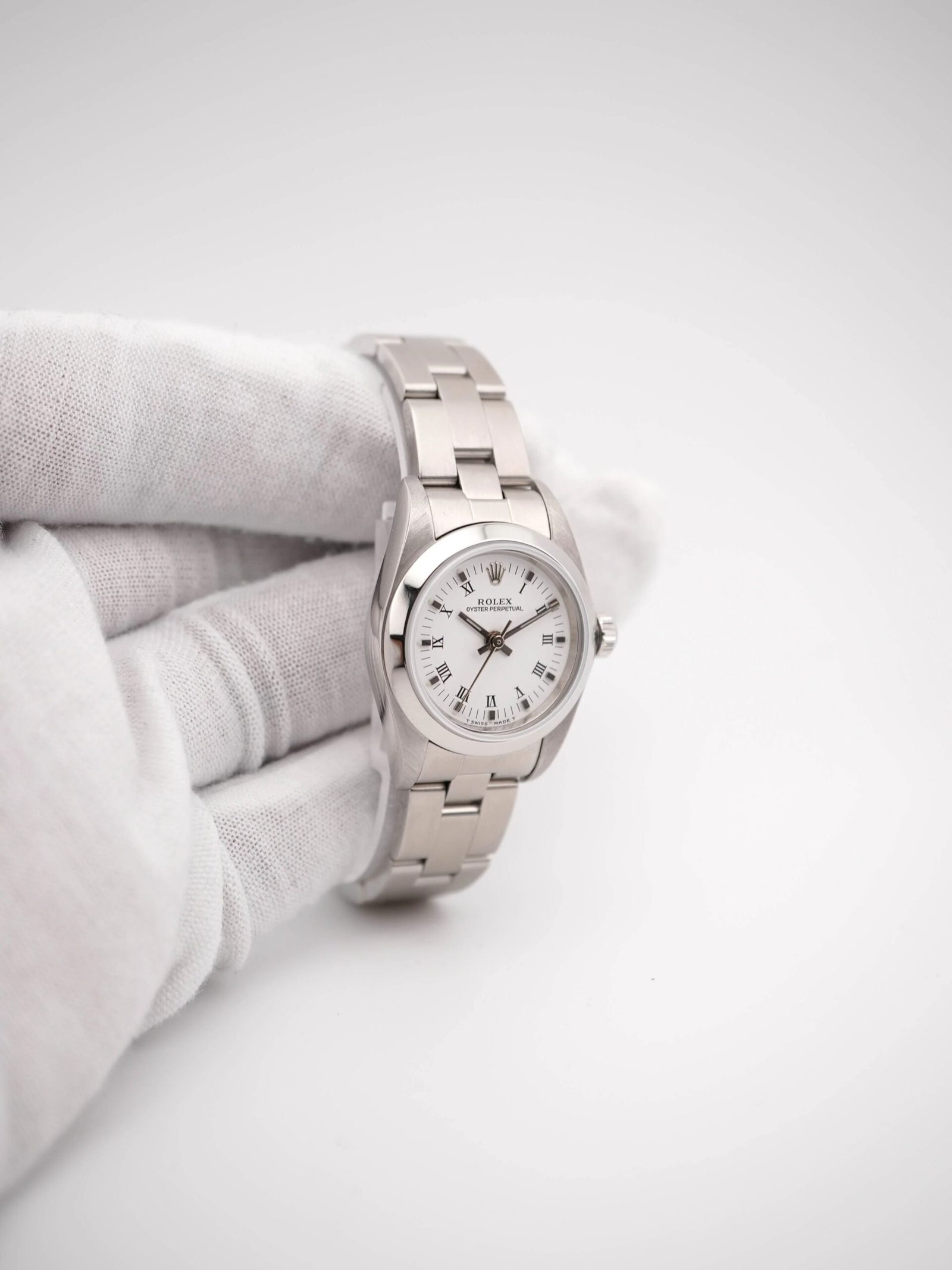 Rolex Oyster Perpetual Lady 24 mm / White Roman – Oyster – Bild 3