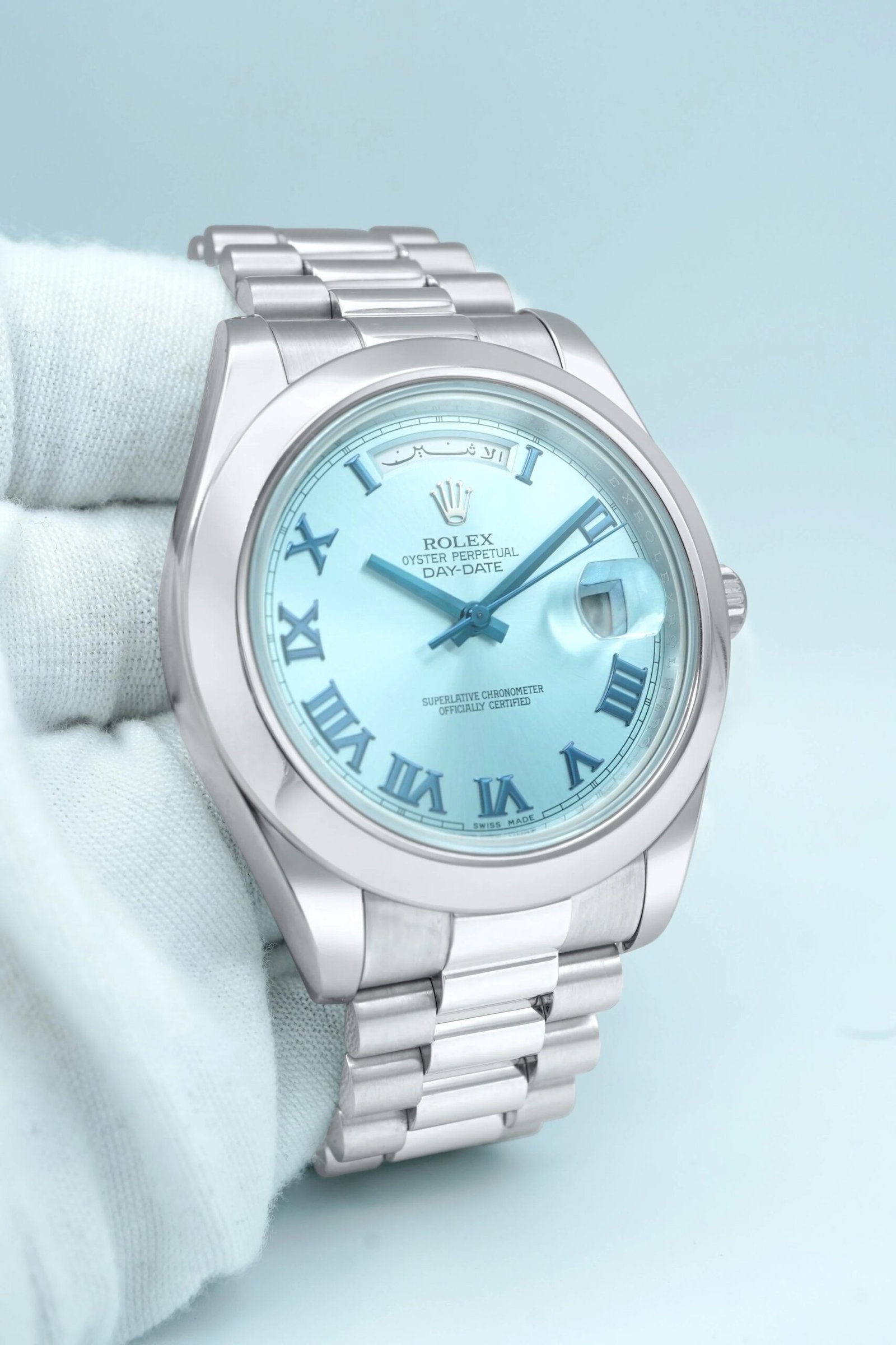Rolex Day-Date II 41 mm / Ice Blue Roman – President – Bild 2