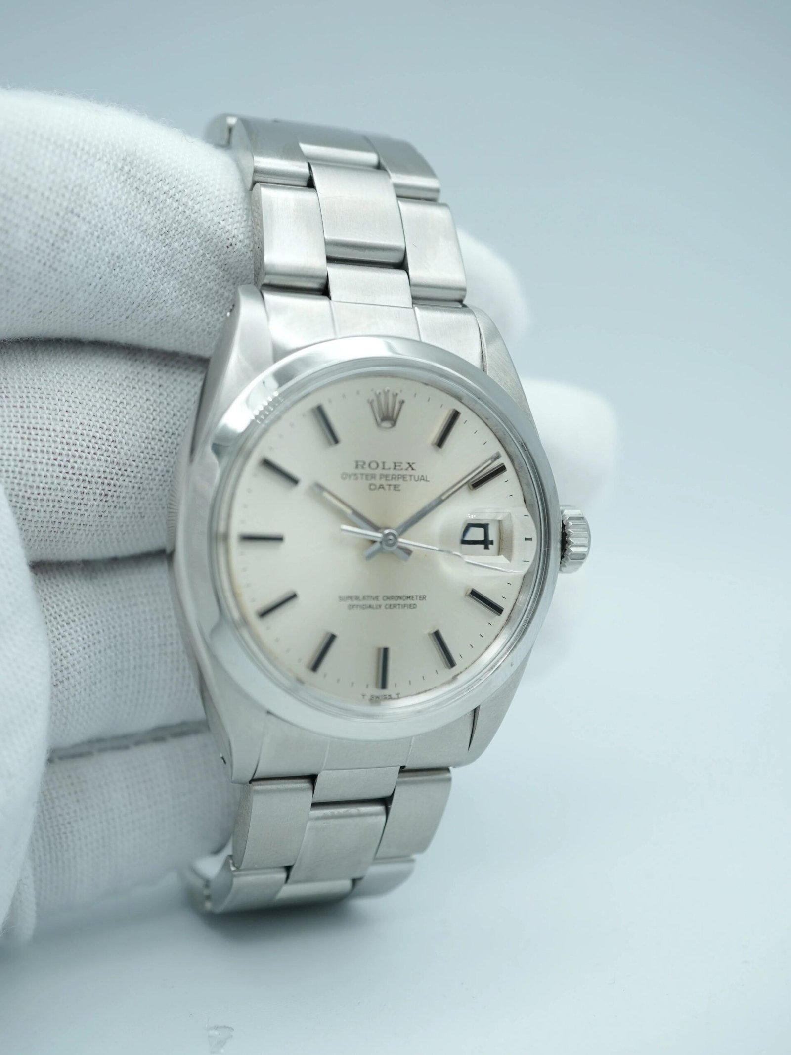 Rolex Oyster Perpetual Date 34 mm / Silver – Oyster – Bild 3
