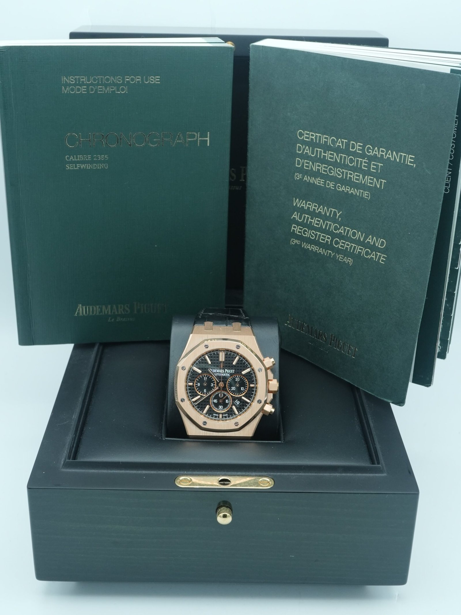 Audemars Piguet Royal Oak Chronograph 41 mm / Rose Gold Black Dial – Bild 2