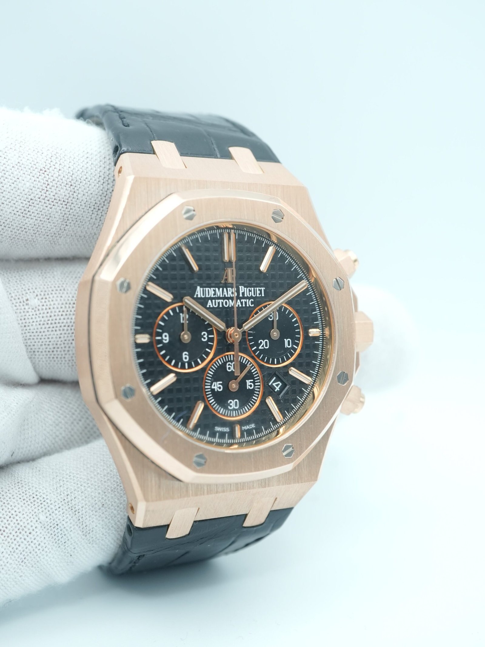 Audemars Piguet Royal Oak Chronograph 41 mm / Rose Gold Black Dial – Bild 4