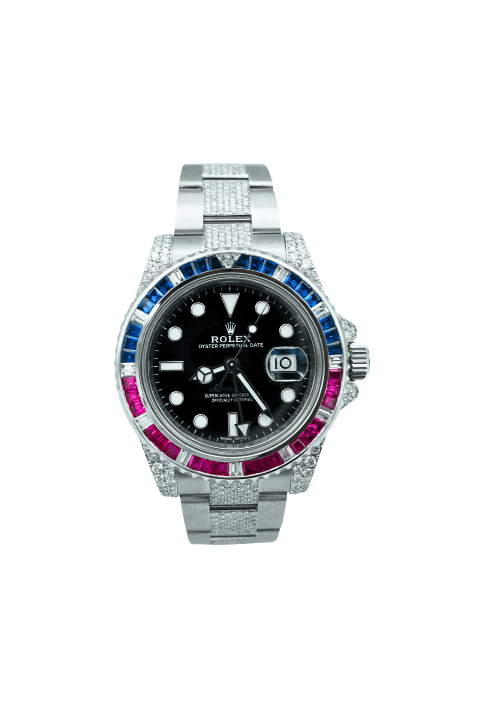 Rolex 40 mm GMT-Master II / Custom Diamond Set Black