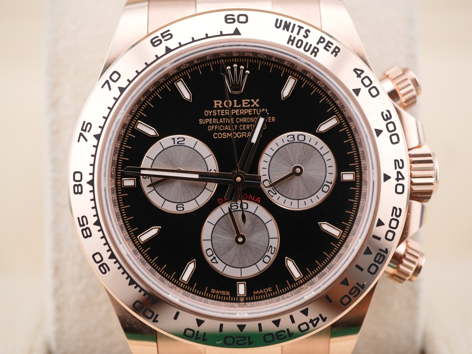 Rolex Cosmograph Daytona 18K Rose Gold Black – Bild 3