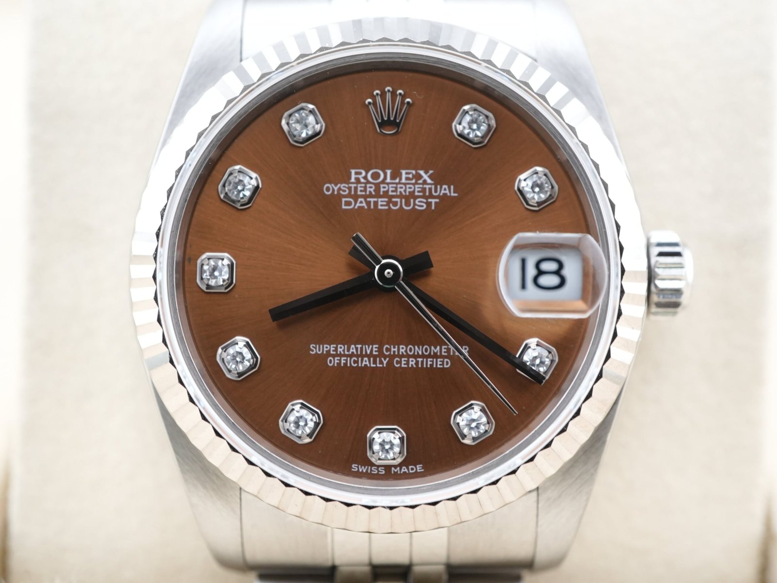 Rolex Datejust 31 mm / Brown Diamond – Jubilee – Bild 3