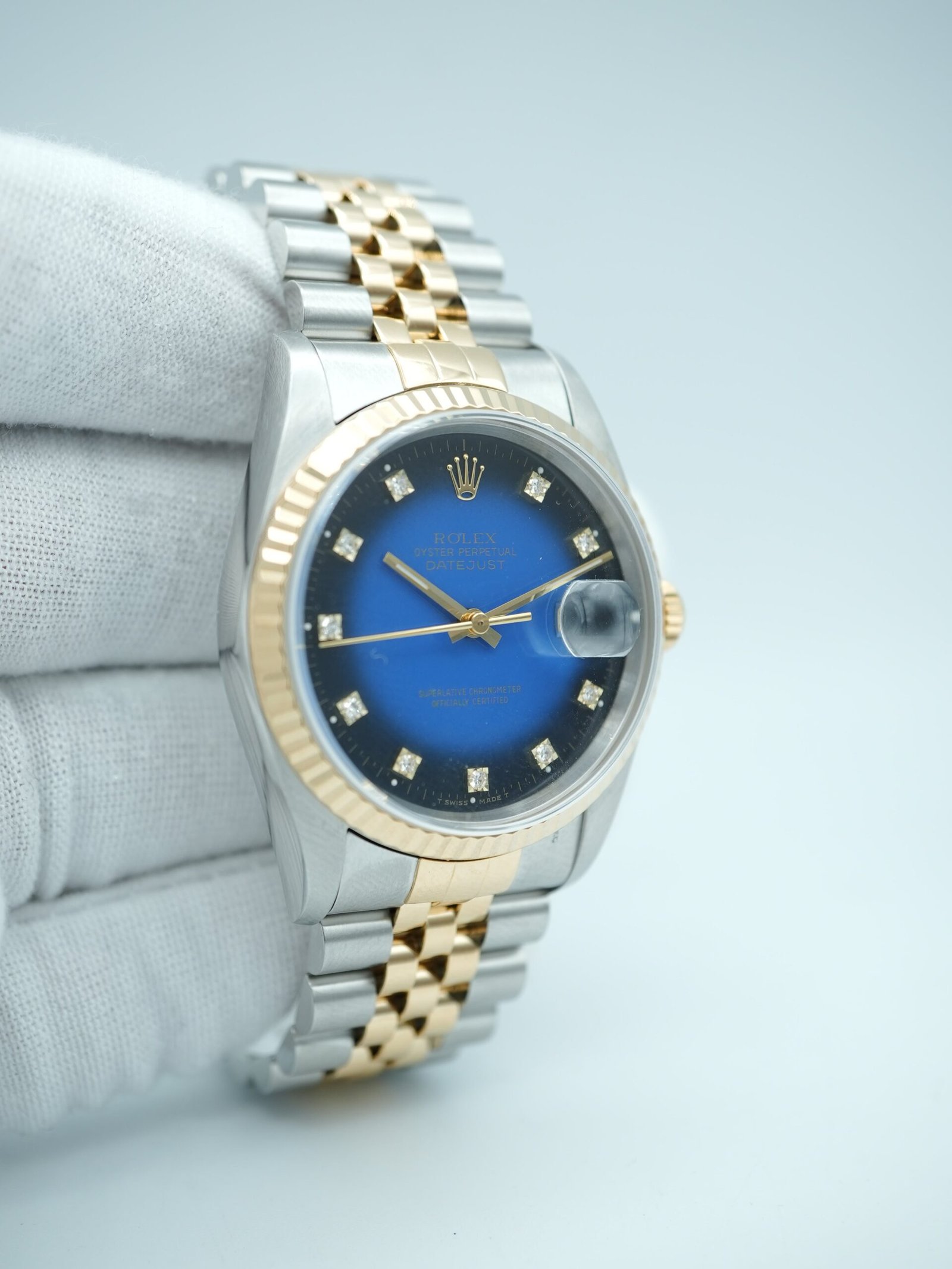Rolex Datejust 36 mm / Blue Vignette Diamond – Jubilee – Bild 4