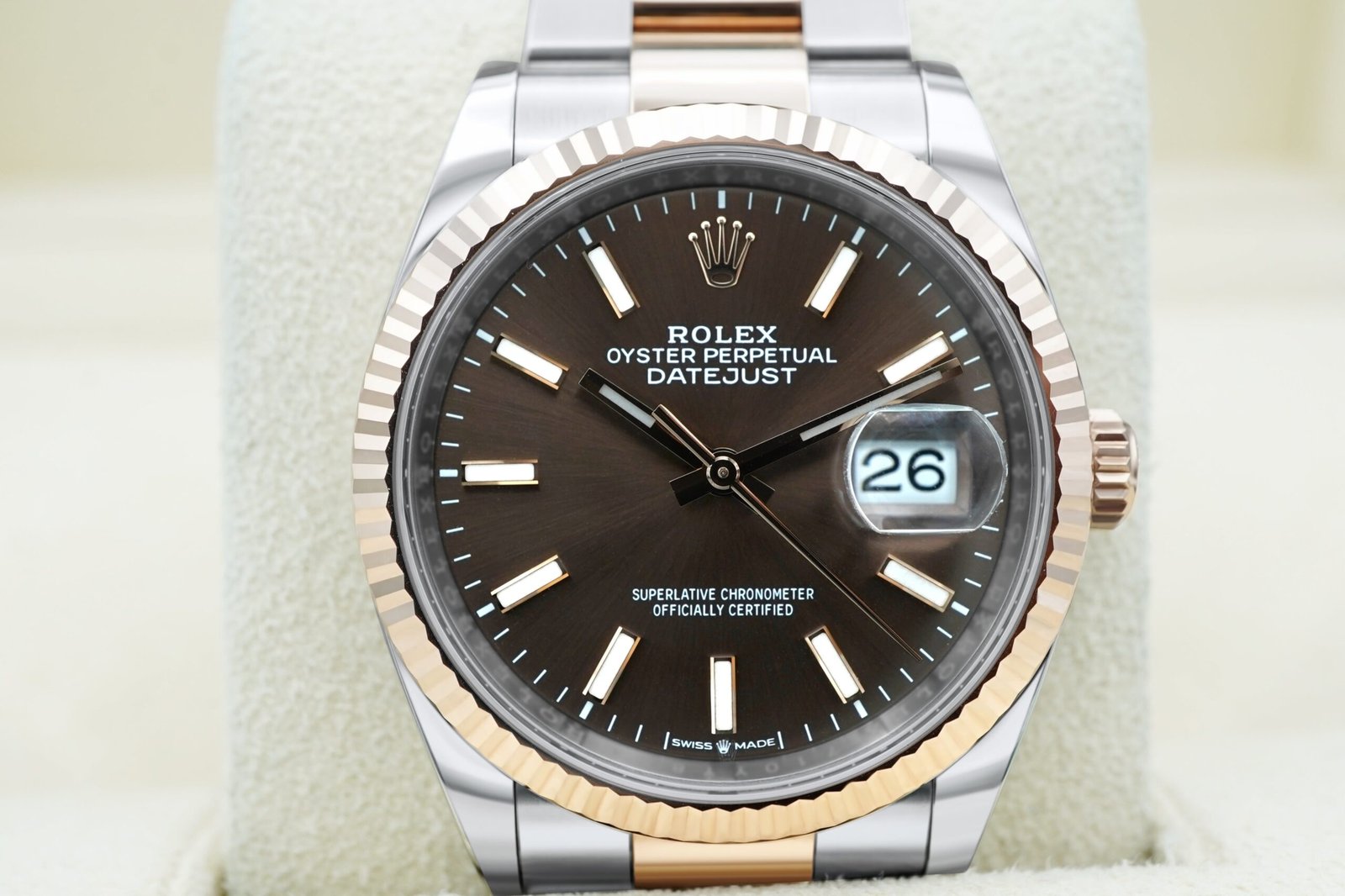 Rolex Datejust 36 mm / Brown – Oyster – Bild 4