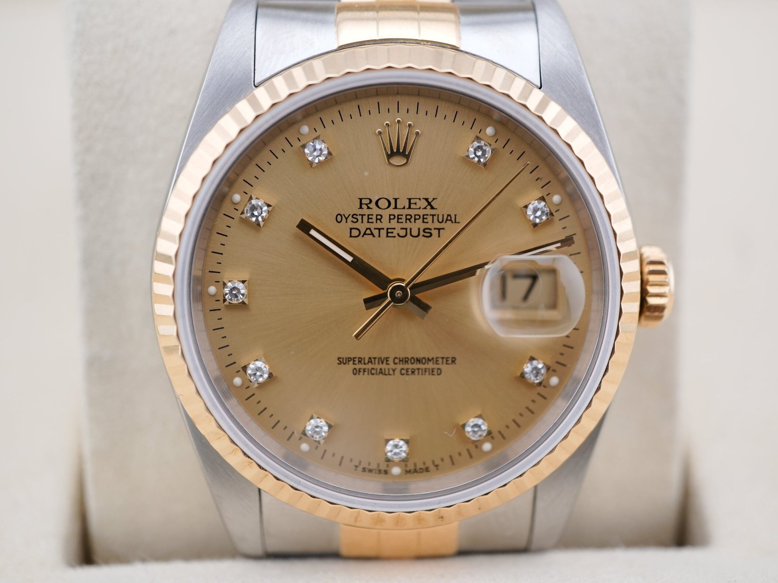 Rolex Datejust 36 mm / Champagne Diamond – Jubilee – Bild 3