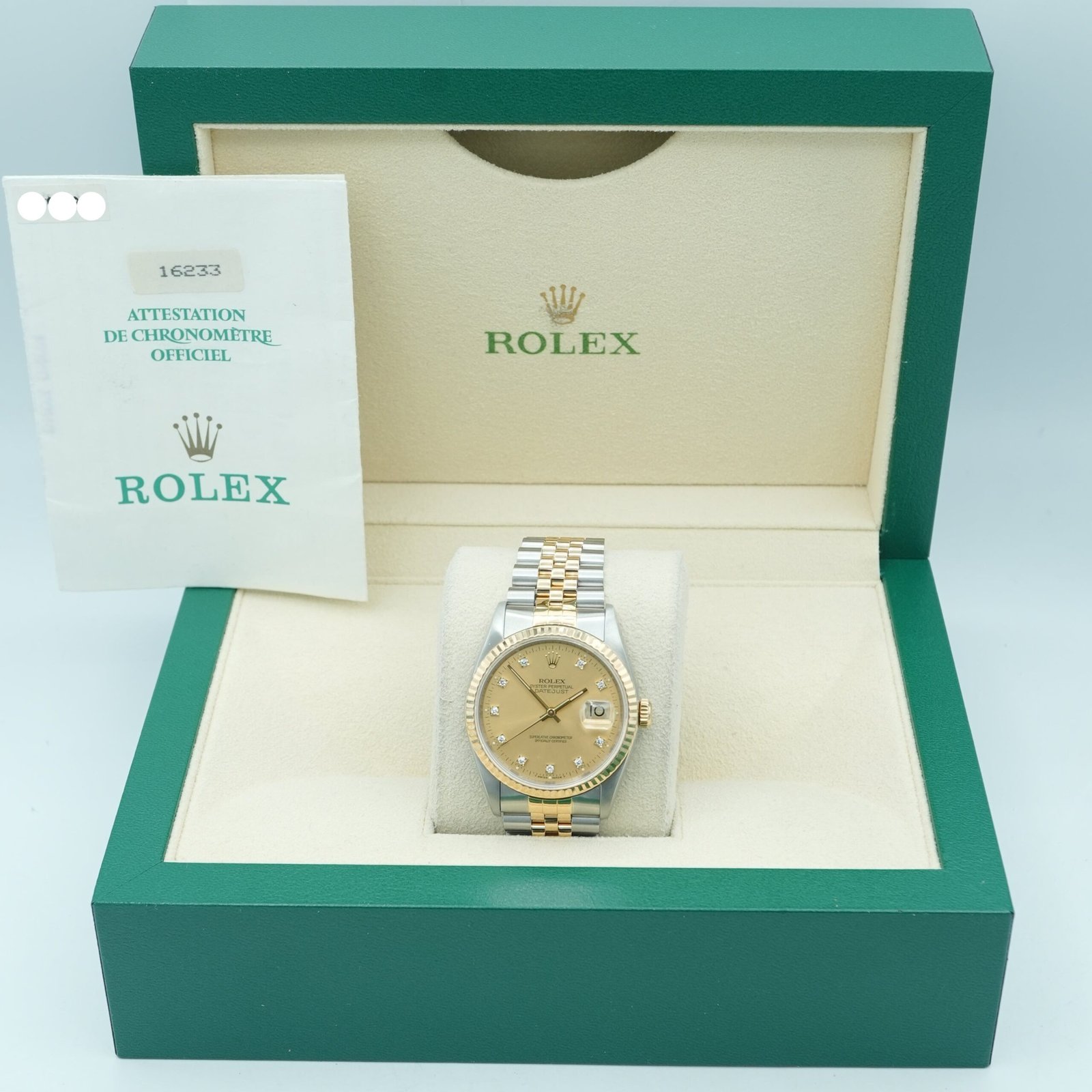 Rolex Datejust 36 mm / Champagne Diamond – Jubilee – Bild 2