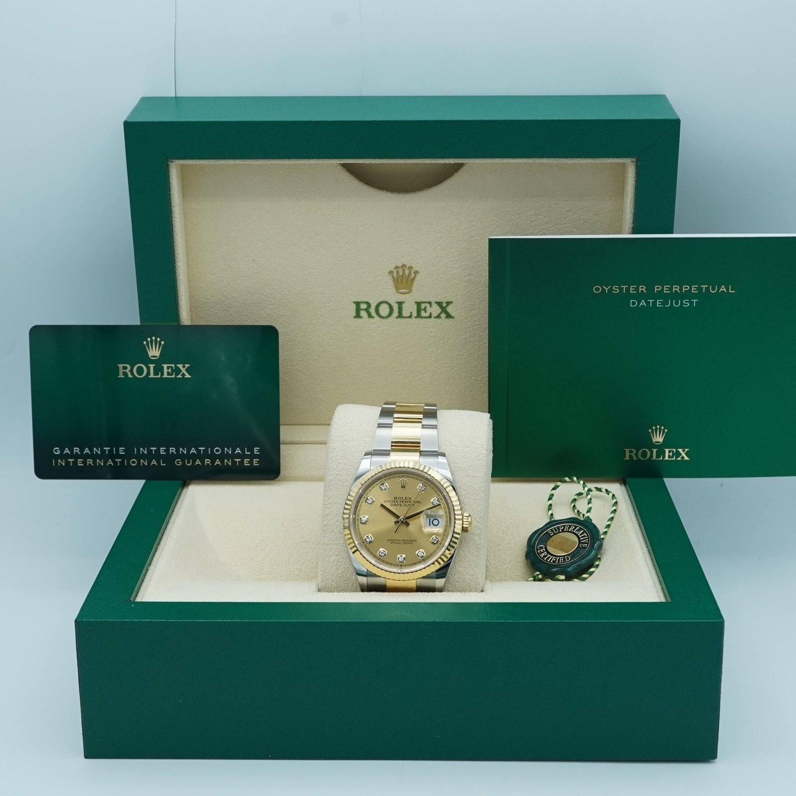 Rolex Datejust 36 mm / Champagne Diamond – Oyster – Bild 2