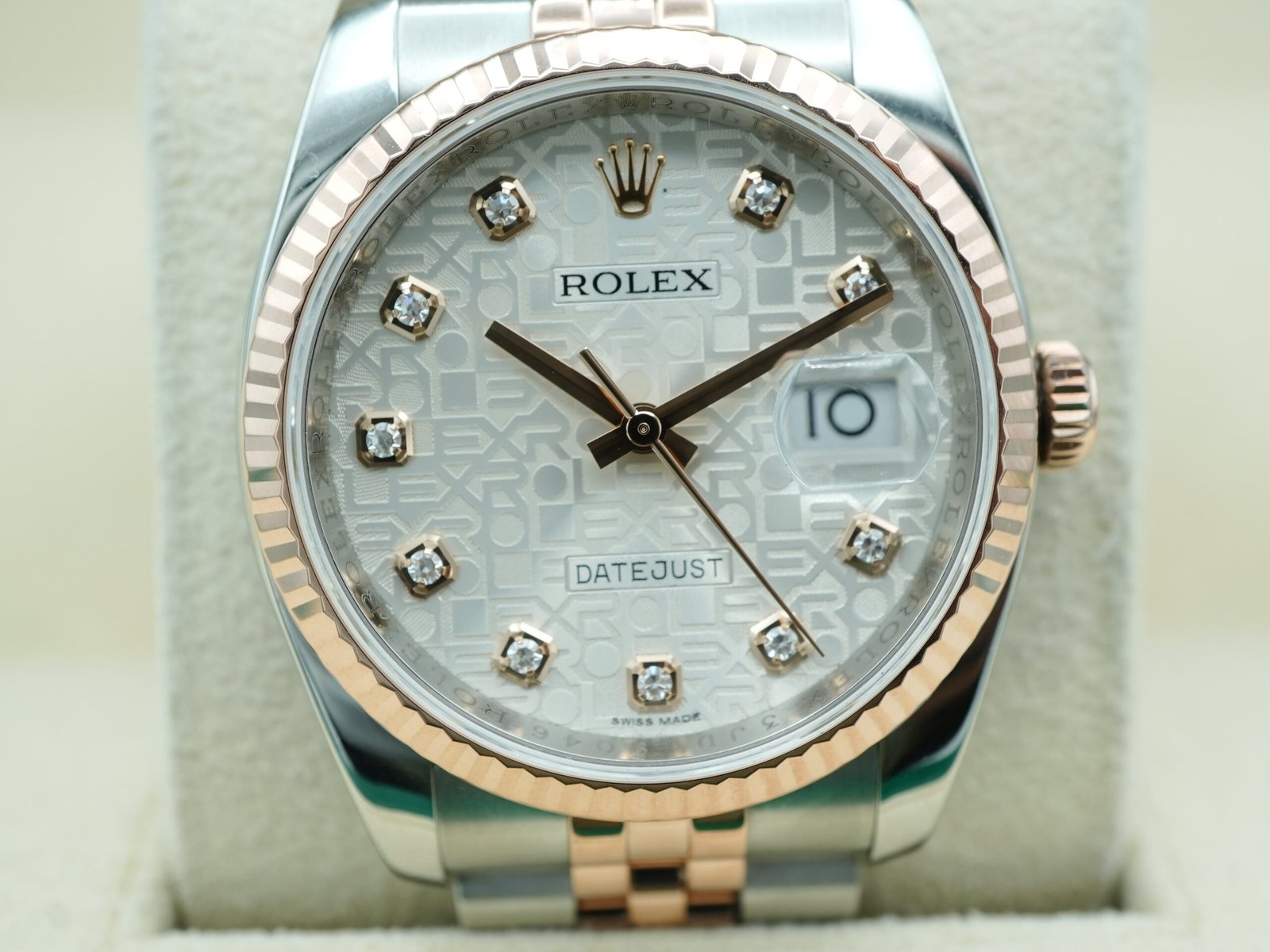 Rolex Datejust 36 mm / Silver Jubilee Diamond – Oyster – Bild 3