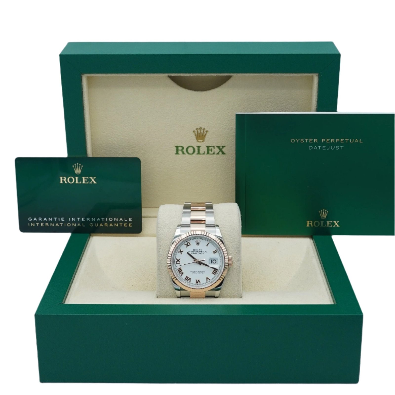 Rolex Datejust 36 mm / White Roman – Oyster – Bild 2