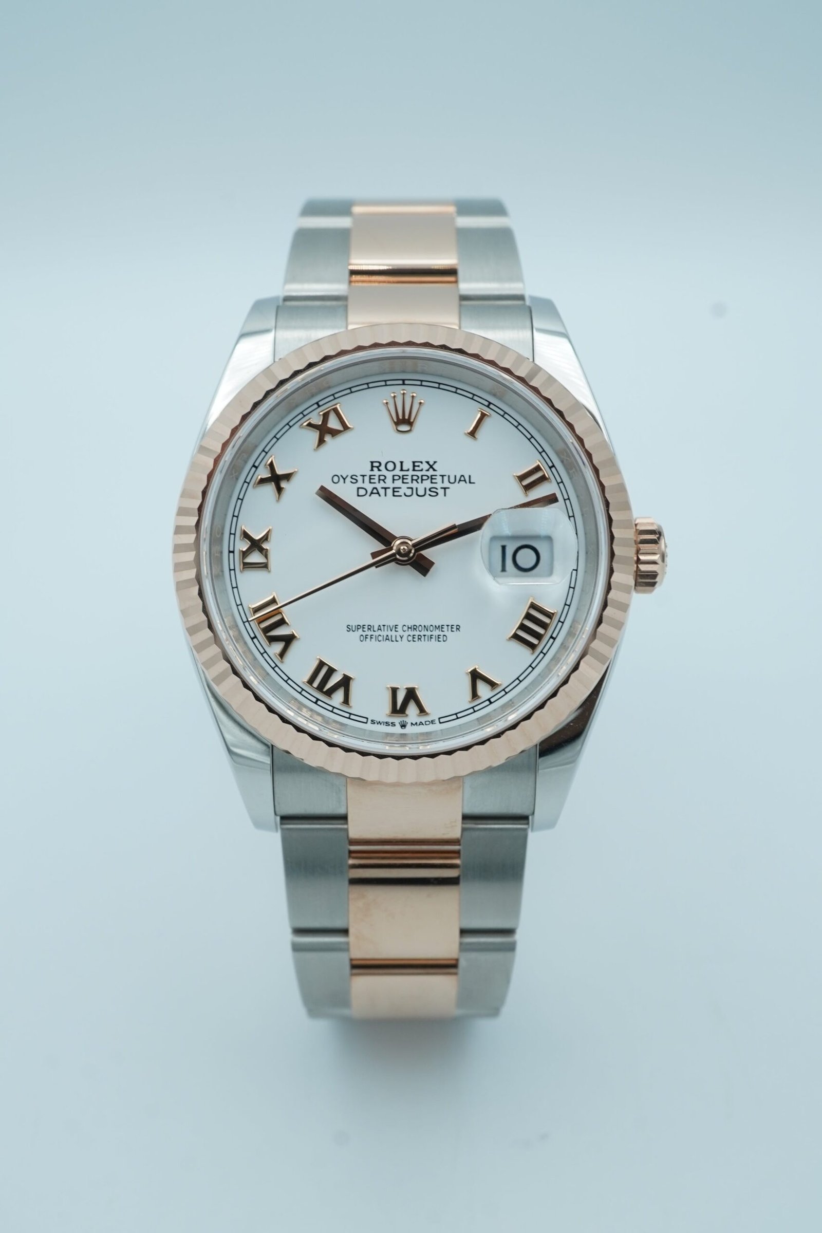 Rolex Datejust 36 mm / White Roman – Oyster – Bild 4