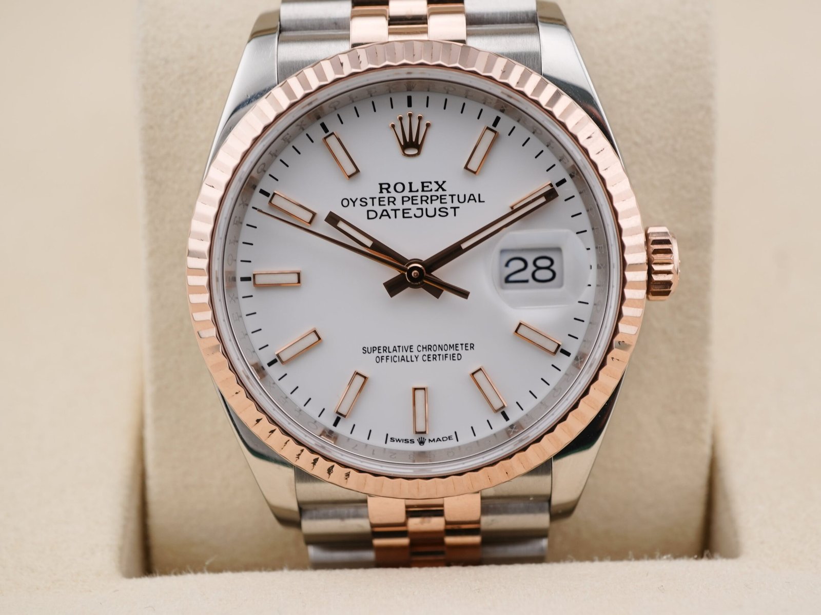 Rolex Datejust 36 mm / White – Jubilee – Bild 3