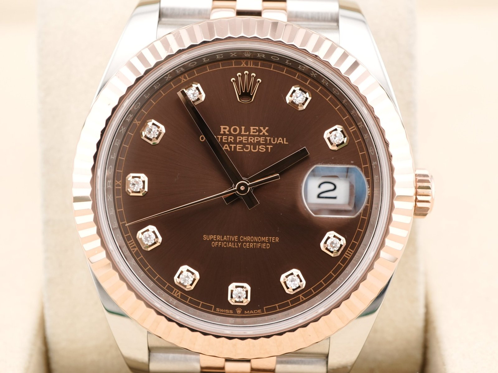 Rolex Datejust 41 mm / Chocolate Brown Diamond – Jubilee – Bild 2