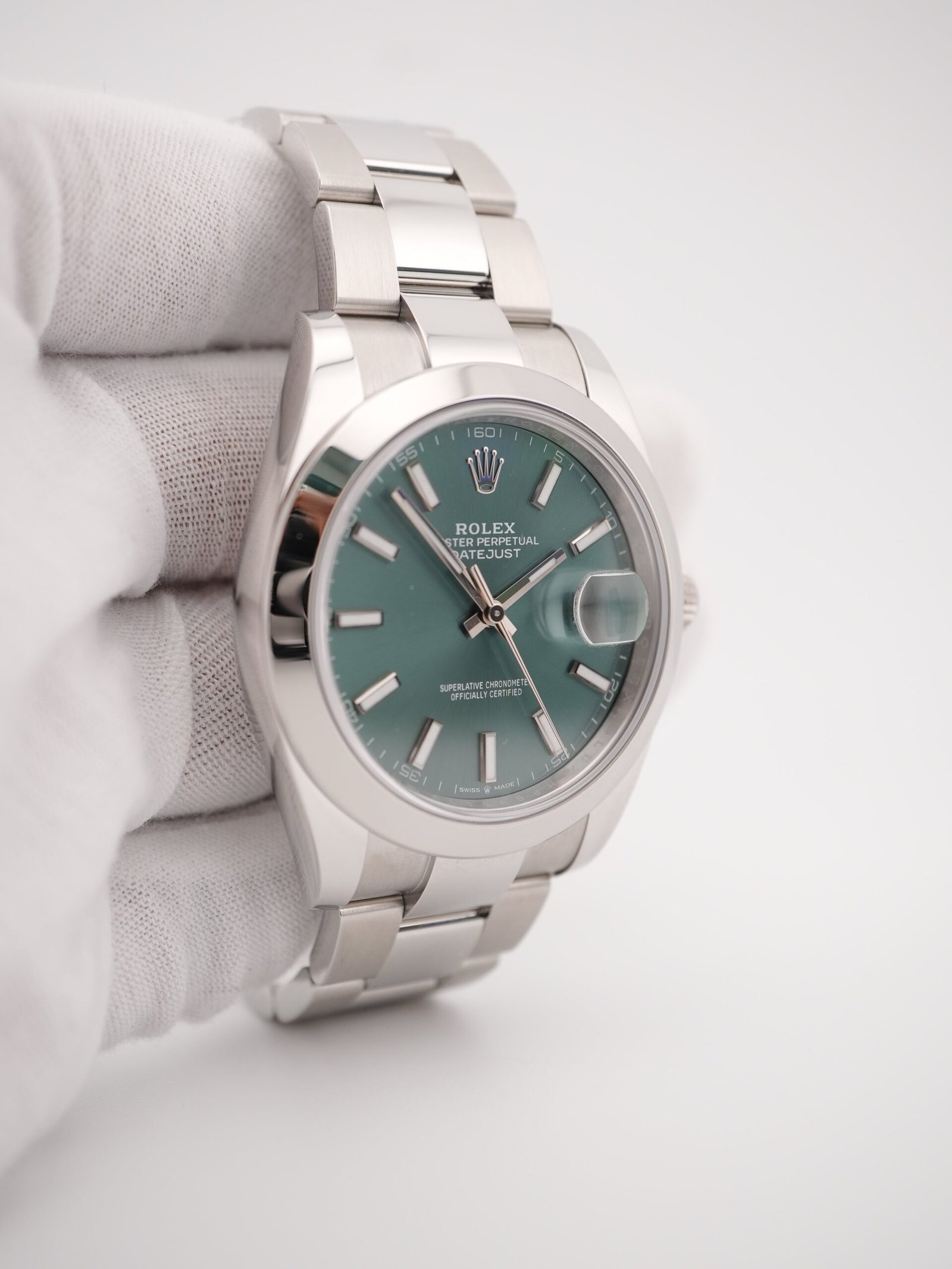 Rolex Datejust 41 mm / Mint Green – Oyster – Bild 4