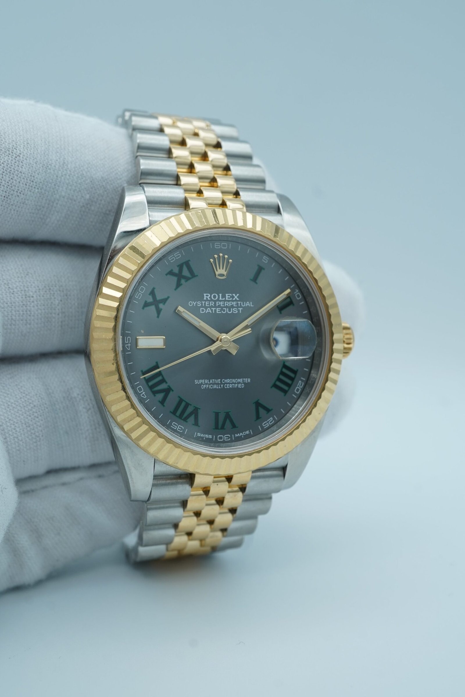 Rolex Datejust 41 mm / Slate Grey Wimbledon – Jubilee – Bild 4