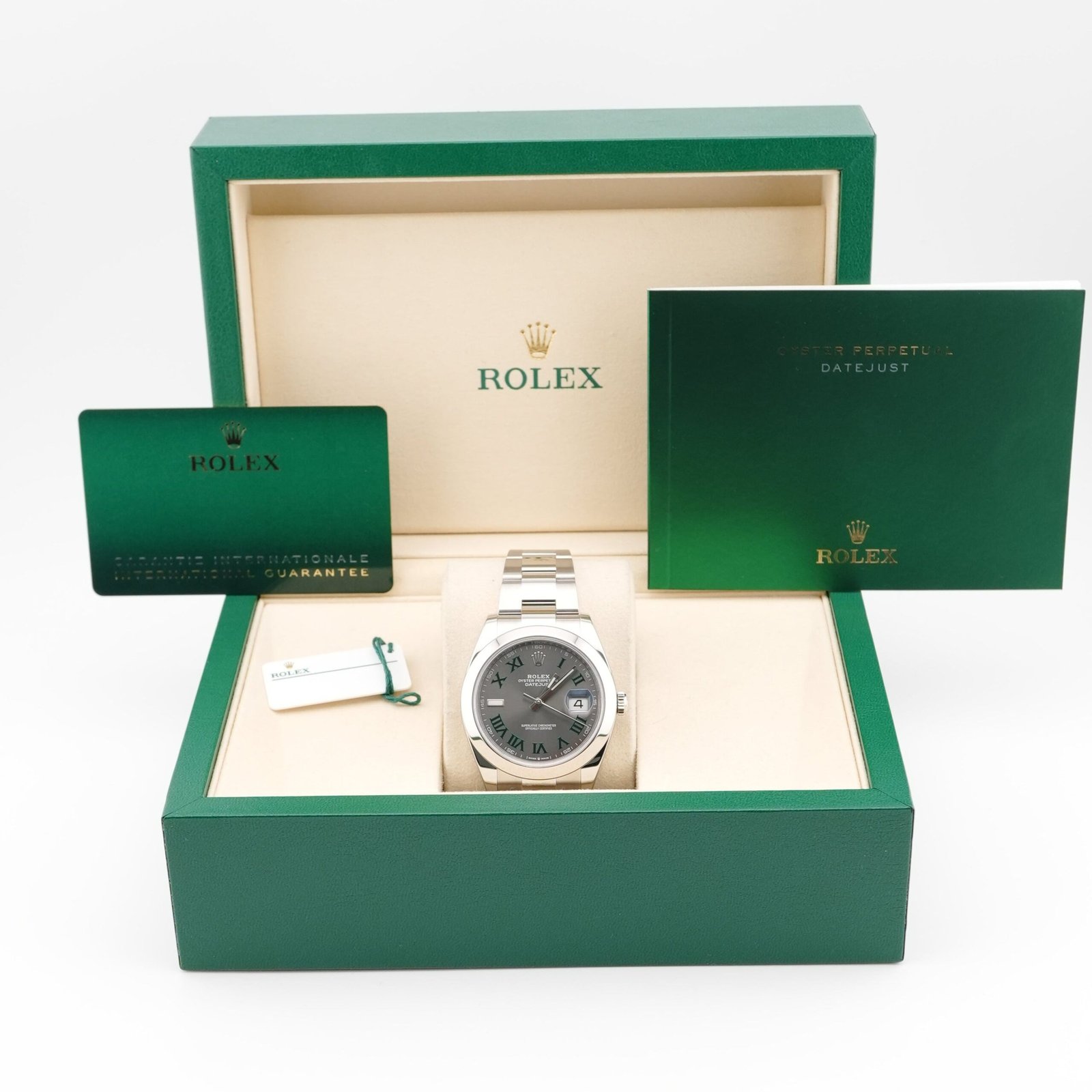 Rolex Datejust 41 mm / Slate Grey Wimbledon – Oyster – Bild 2