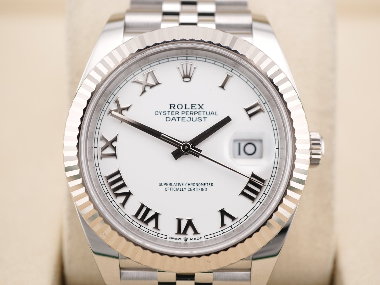 Rolex Datejust 41 mm / White Roman – Jubilee – Bild 3