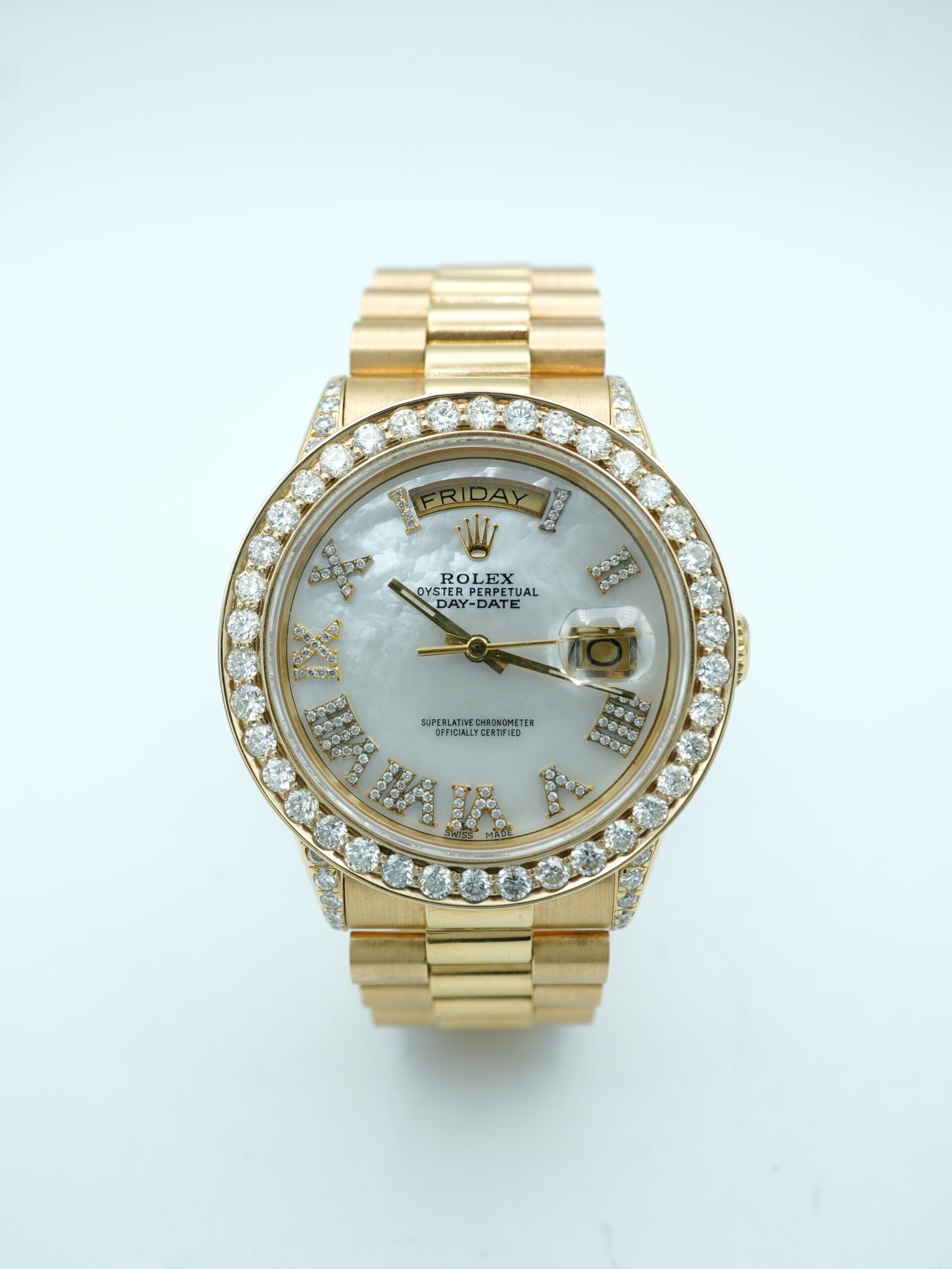 Rolex Day-Date 36 mm / Yellow Gold Diamond – President – Bild 4
