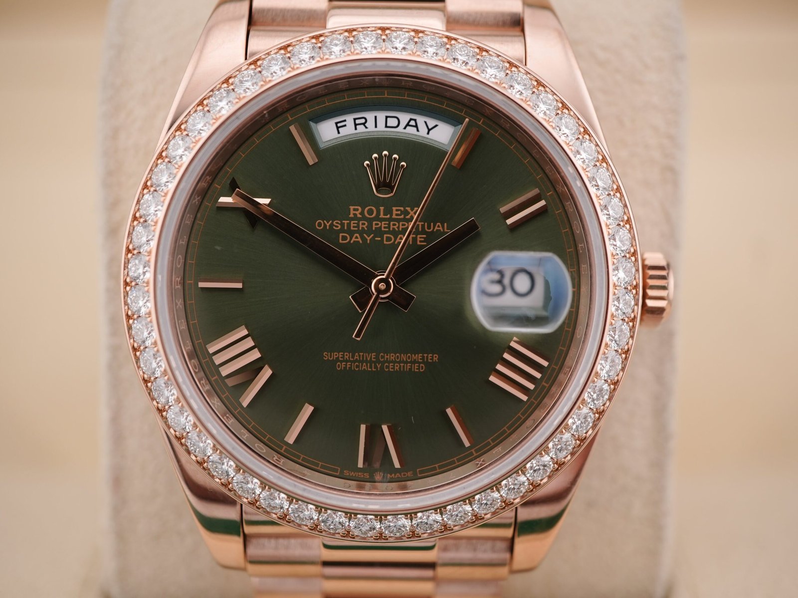 Rolex Day-Date 40 mm / Olive Green – President – Bild 2