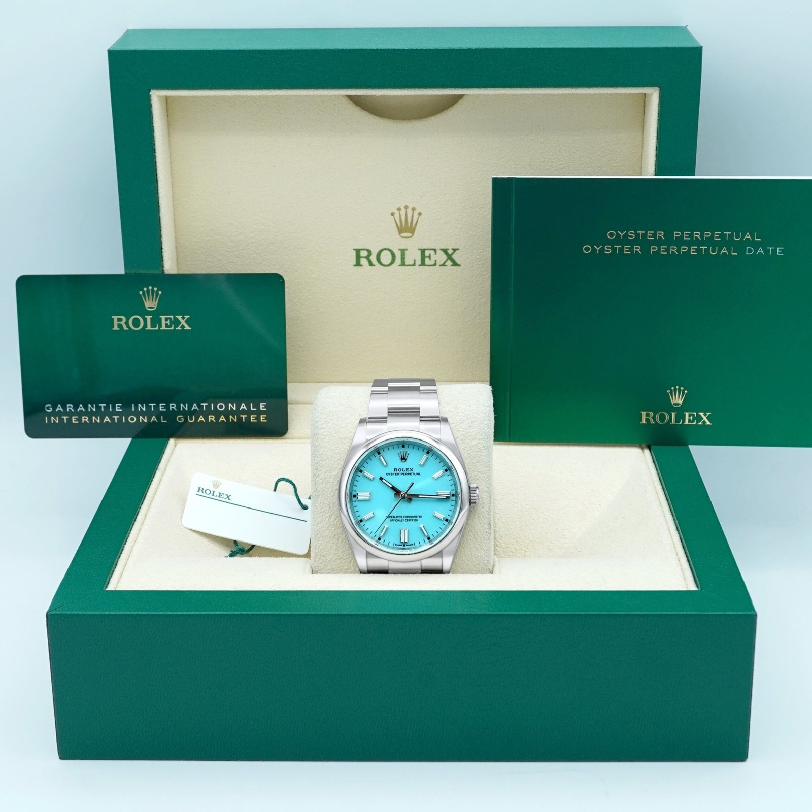 Rolex Oyster Perpetual 36 mm / Turquoise – Oyster – Bild 2