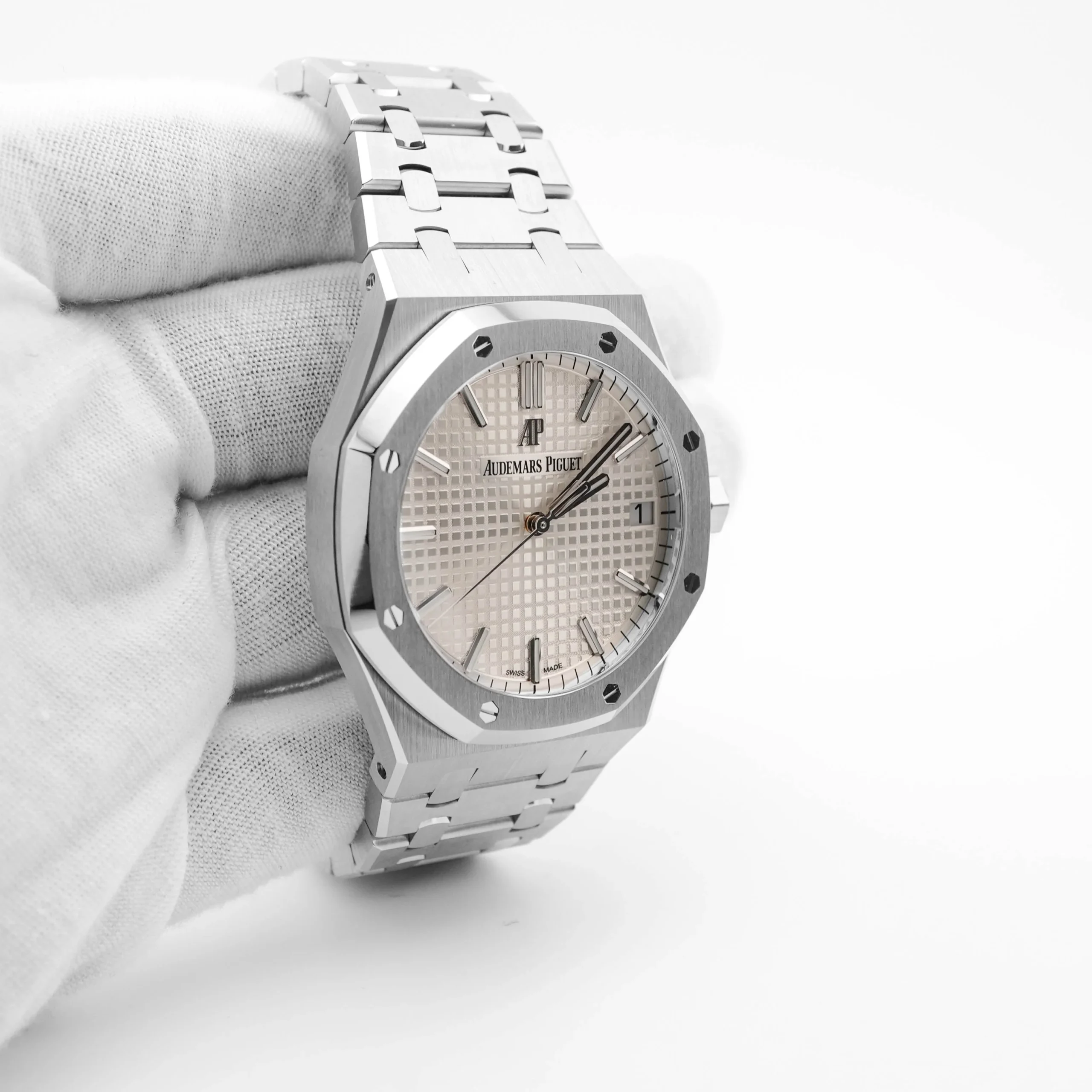 Audemars Piguet Royal Oak 41 mm / White Dial – Bild 4